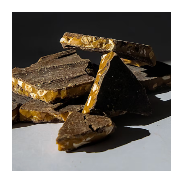 HAND-MADE DARK ALMOND TOFFEE